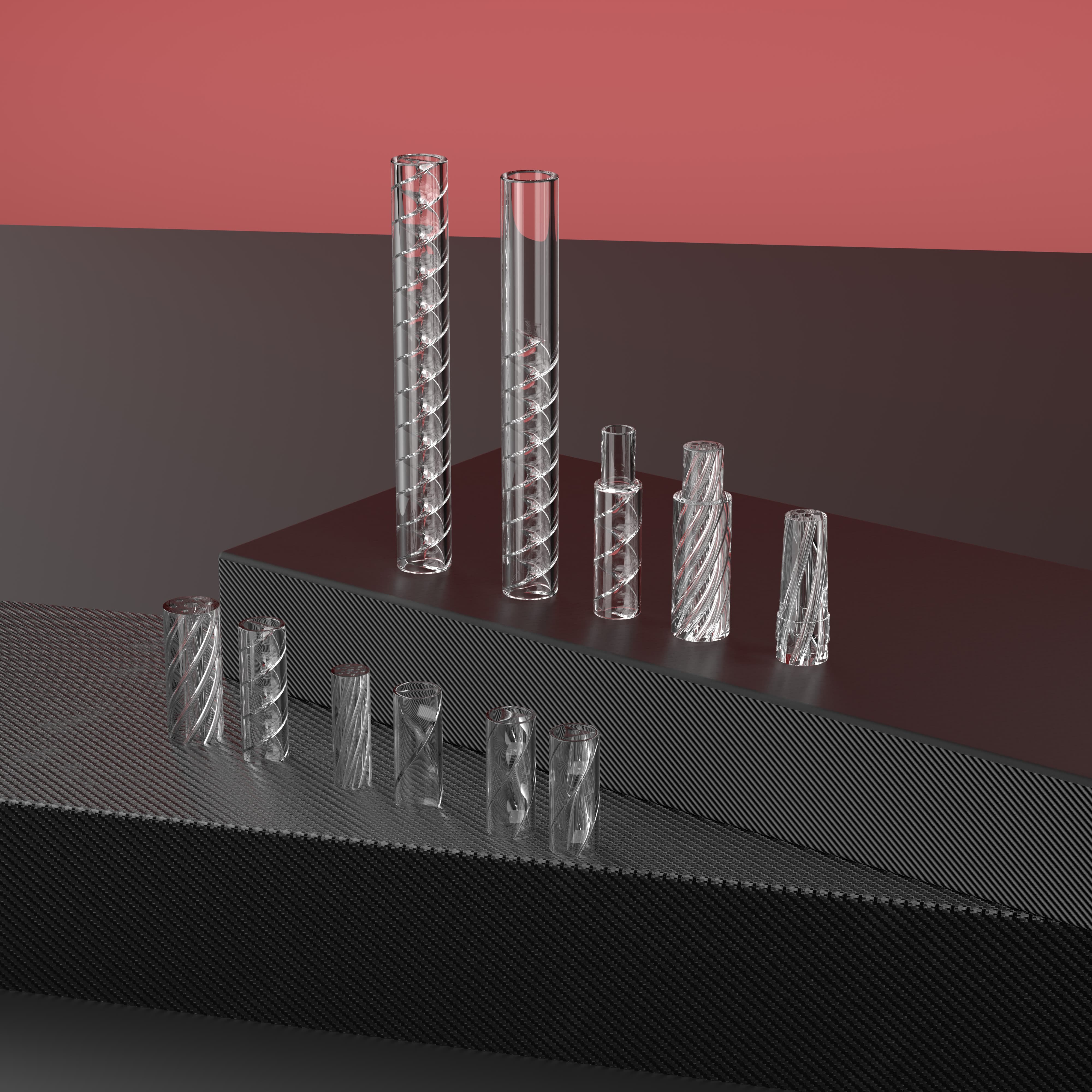 customizable glass filter tips
